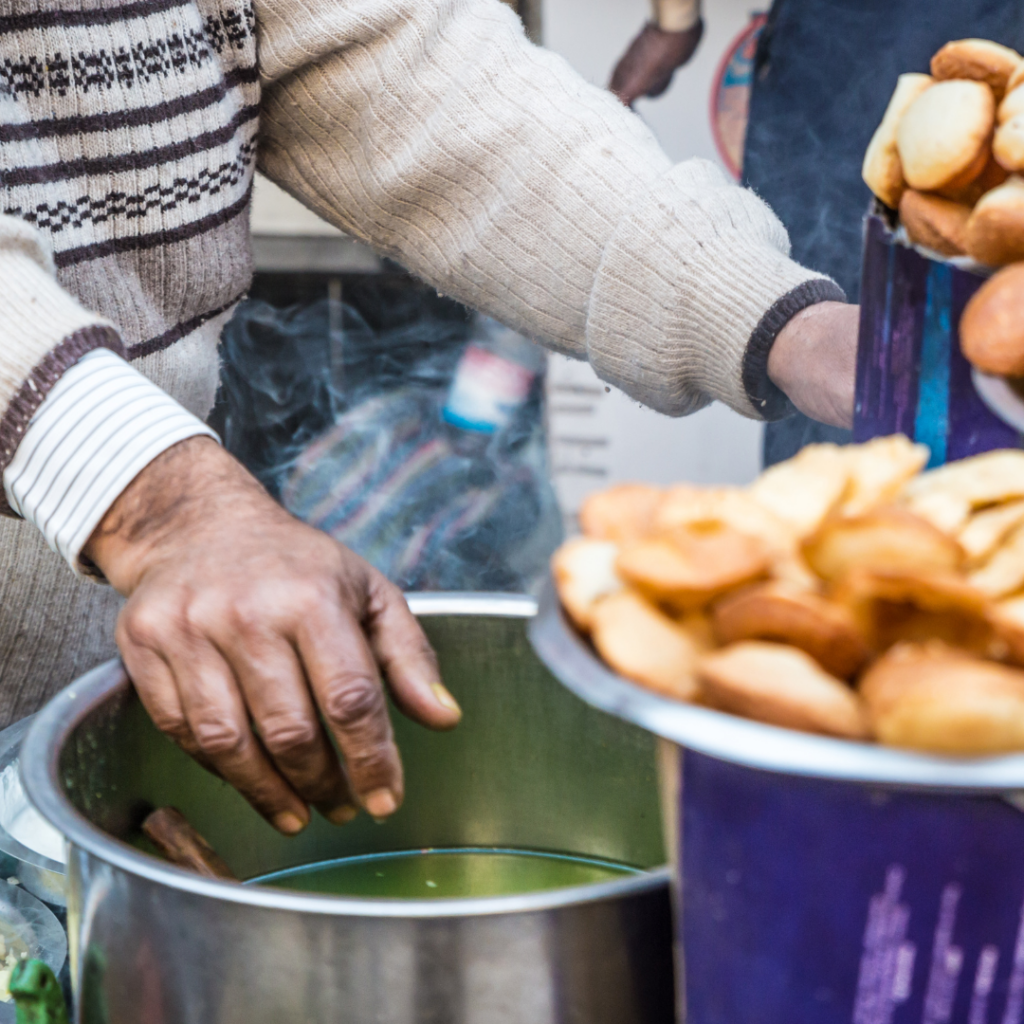 Indian pani puri 