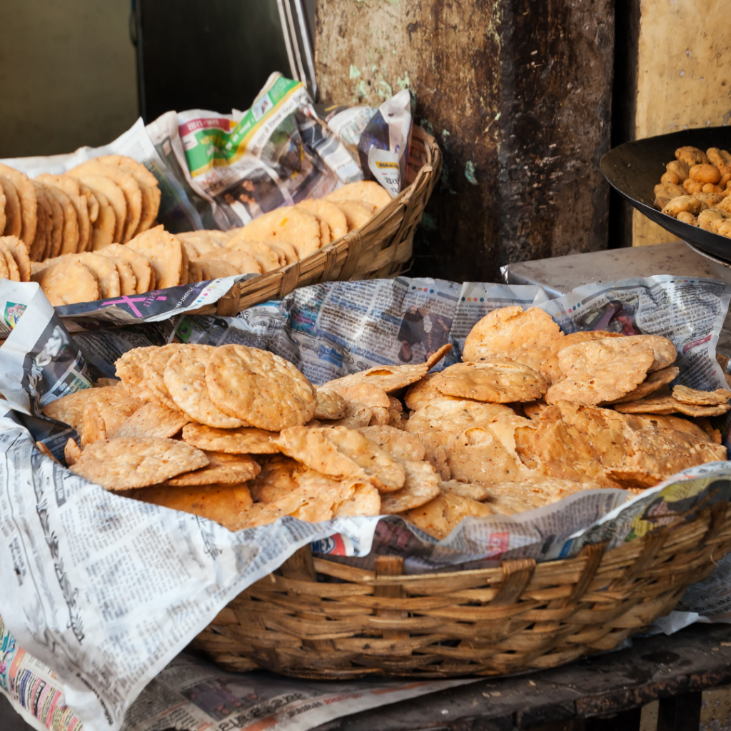 Indian fried puri